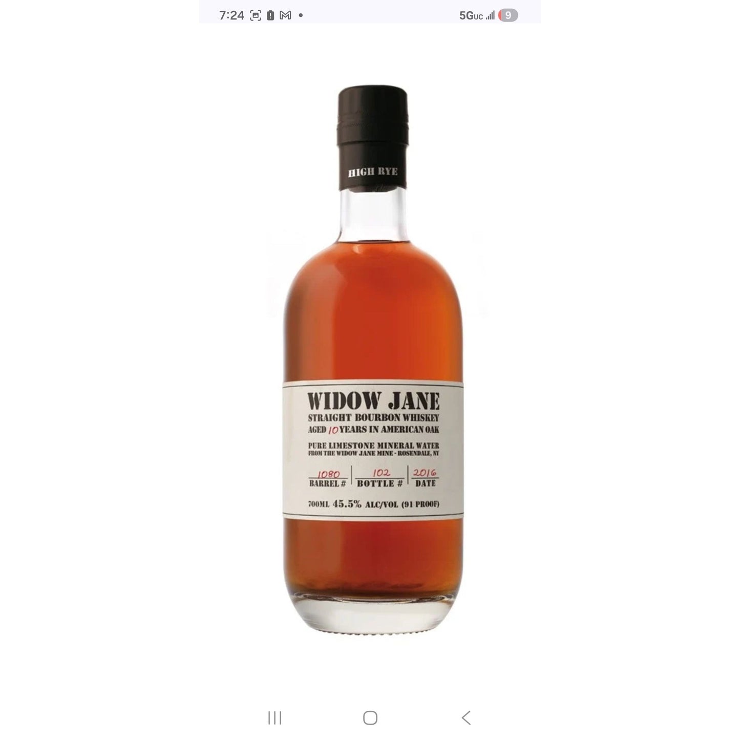 Widow Jane 10 year