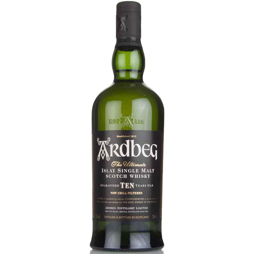 Ardbeg Islay 10 Year Single Malt Scotch Whiskey - (750ml Bottle)