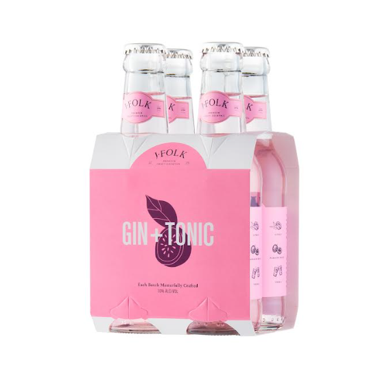 J. Folk Gin and Tonic in a Can - 4 pack