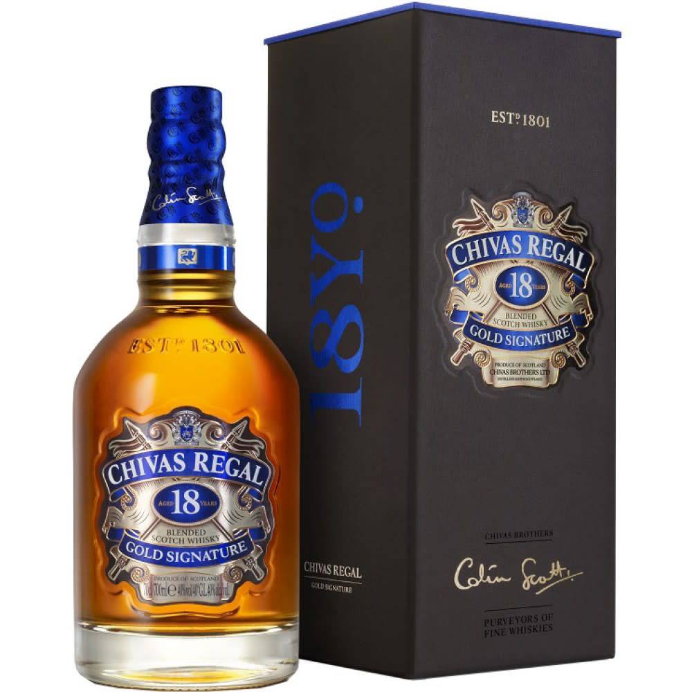Chivas Regal Blended Scotch Whisky Gold Signature 18 Years (750ml)