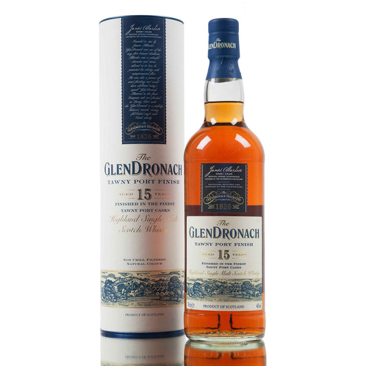 Glendronach Highland Single Malt Scotch Whiskey Tawny Port Finish 15 Year - (750ml Bottle)