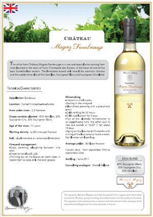 Chateau Magrez Fombrauge Bordeaux 2016 White Wine
