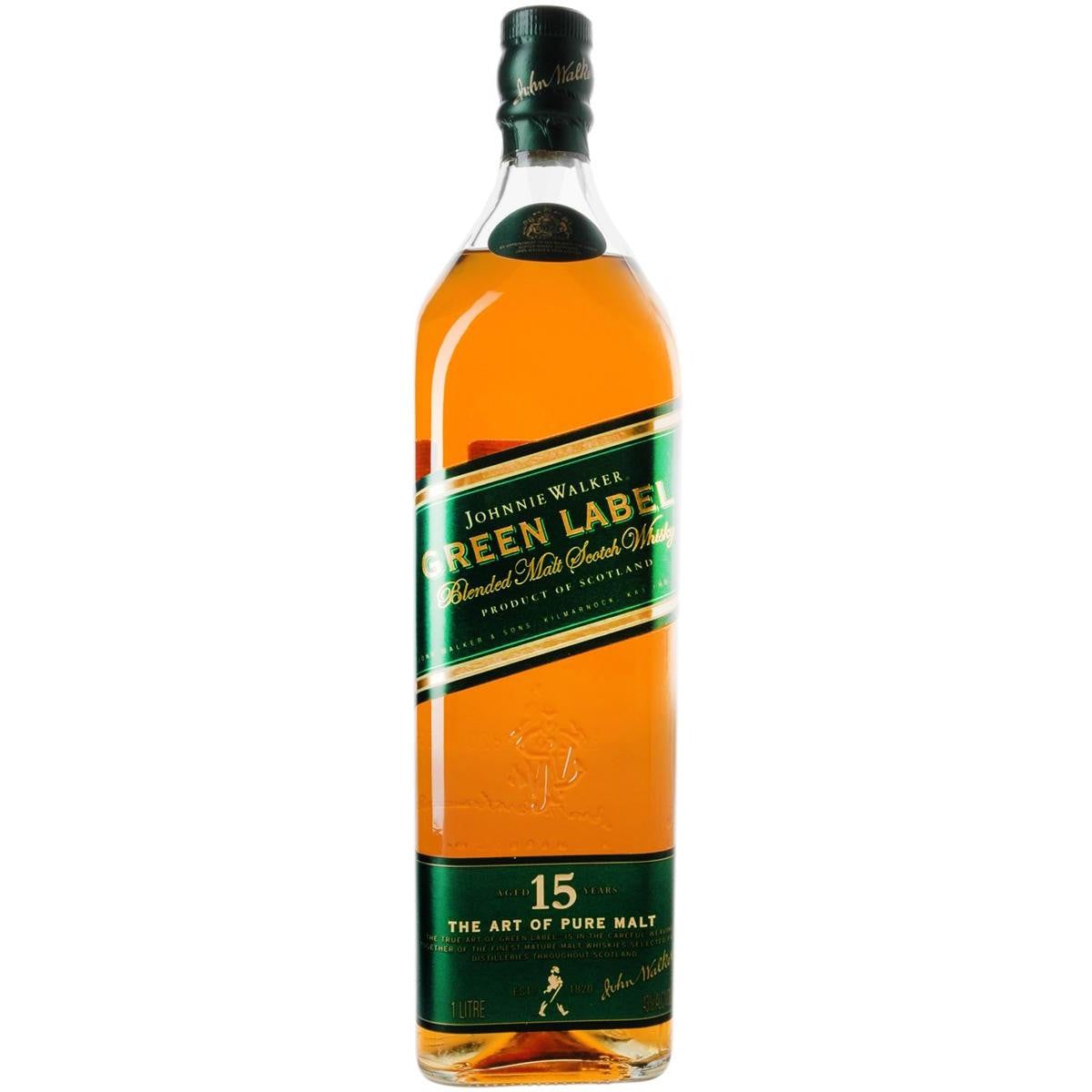 Johnnie Walker Green Label Blended Malt Scotch Whiskey 15 Year (750ml)