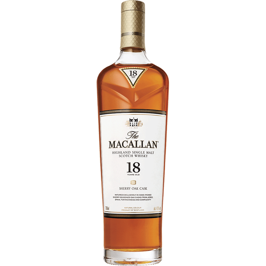 Macallan Highland Single Malt Scotch Whiskey 18 Year (750ml)