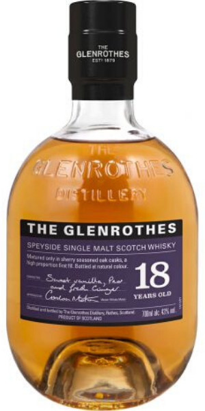 Glenrothes 18 Year Old Single Malt Scotch Whiskey
