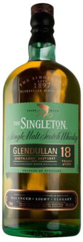 Singleton Of Glendullan 18 Year Old Single Malt Scotch Whisky