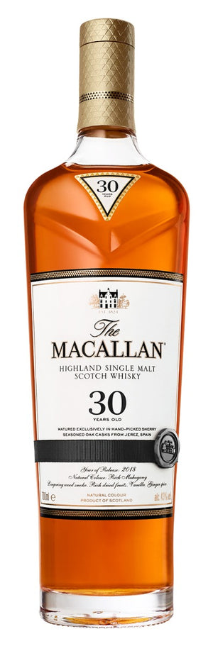 The Macallan 30 Year Old Sherry Oak Single Malt Scotch Whisky 2018