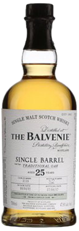 Balvenie 25 Year Old Single Barrel Scotch Single Malt