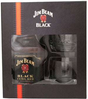 Jim Beam Black Kentucky Straight Bourbon Whiskey Gift Set