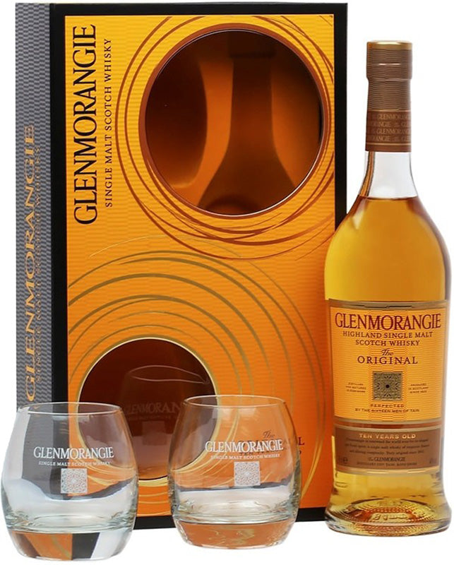 Glenmorangie Original Single Malt Scotch Whiskey with 2 Glasses Gift S –  Kosher Wine Delivery