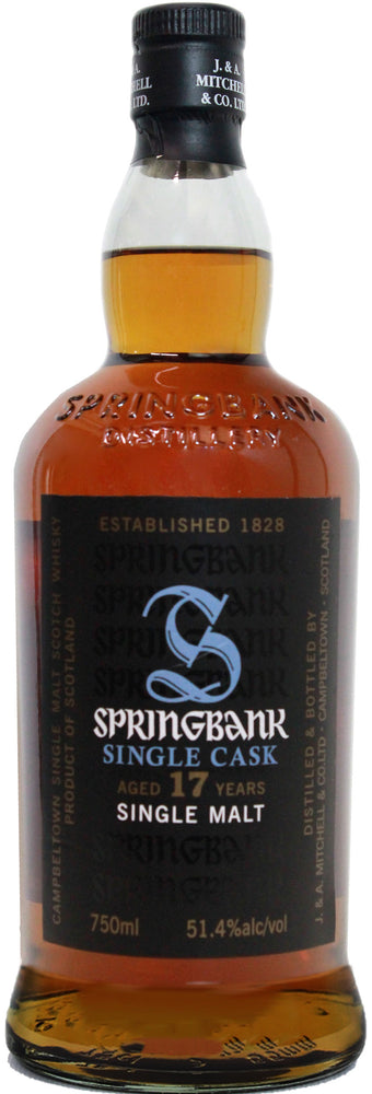 
            
                Load image into Gallery viewer, Springbank 17 Year Old Cask Strength Single Barrel Single Malt Scotch Whisky
            
        
