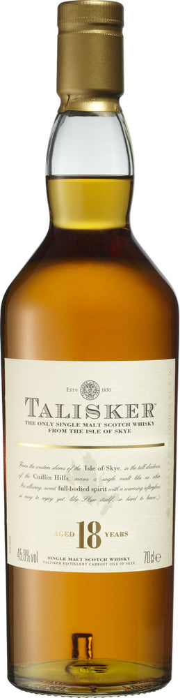 Talisker 18 Year Old Single Malt Scotch Whisky